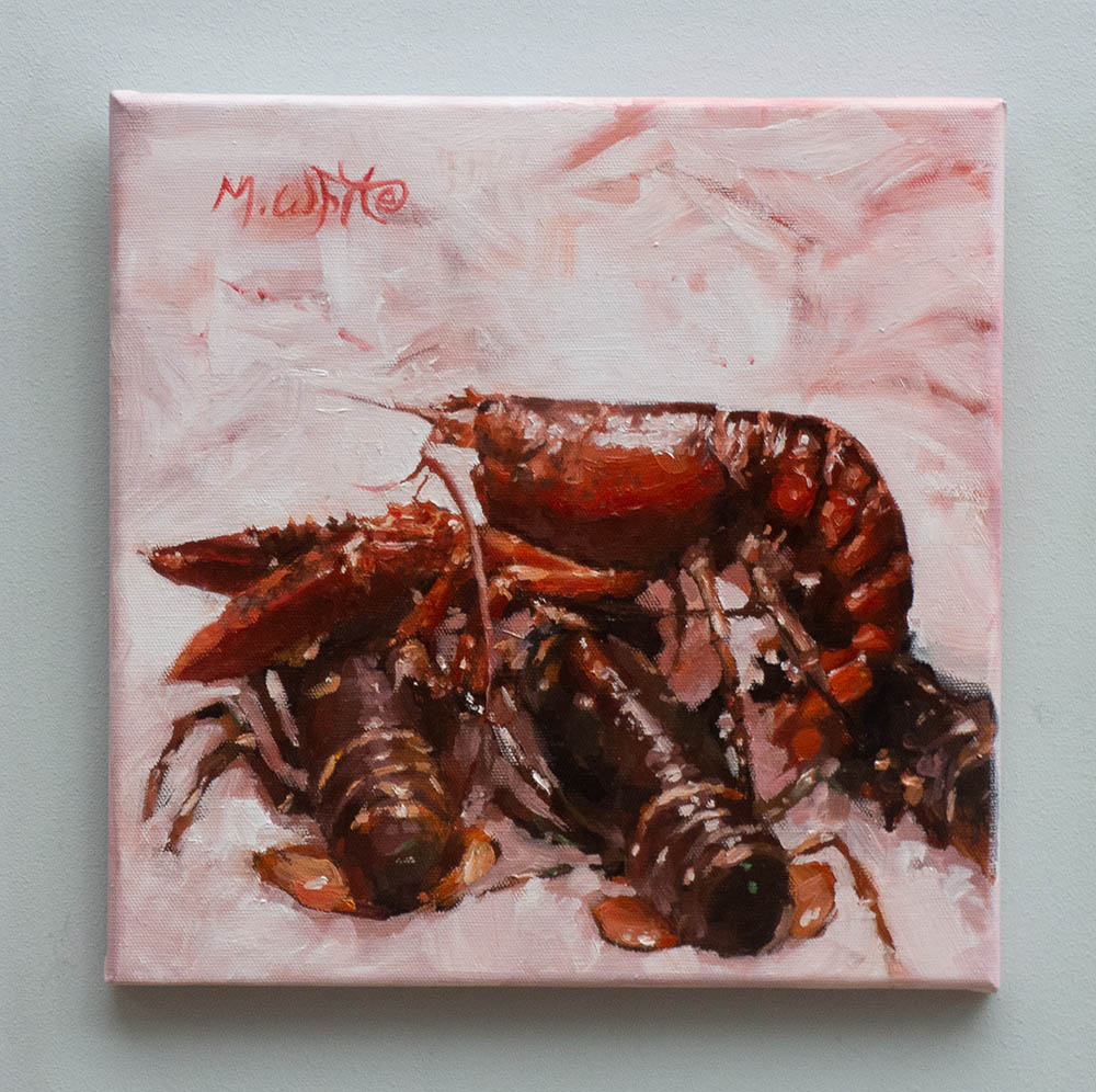 LOBSTERS by MAX WHITE 30cm x 30cm £375