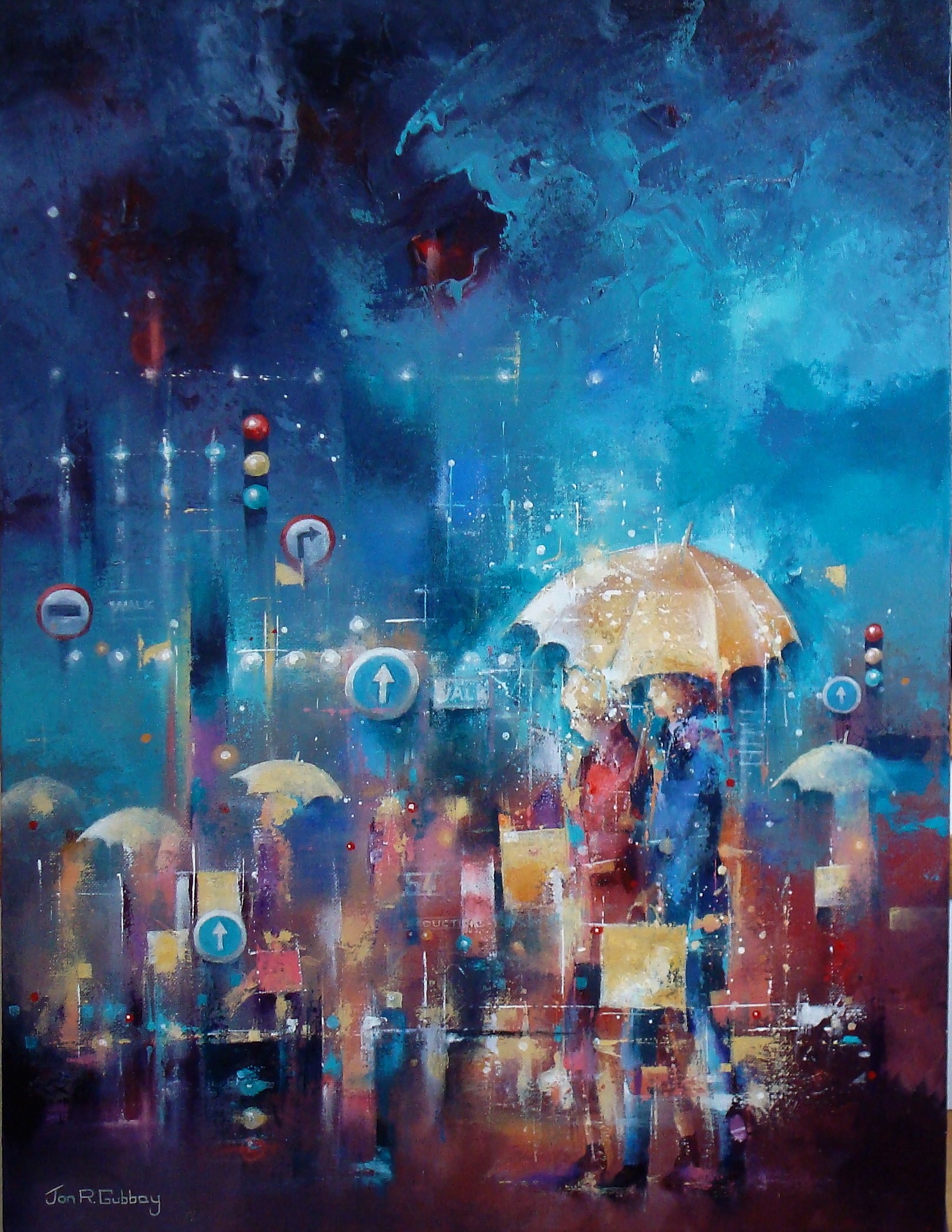 Regent Street Rain by Jon Gubbay