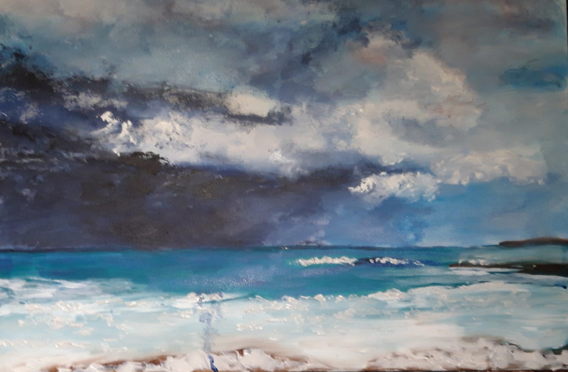 Approaching Storm at Sea Acrylic SOLD