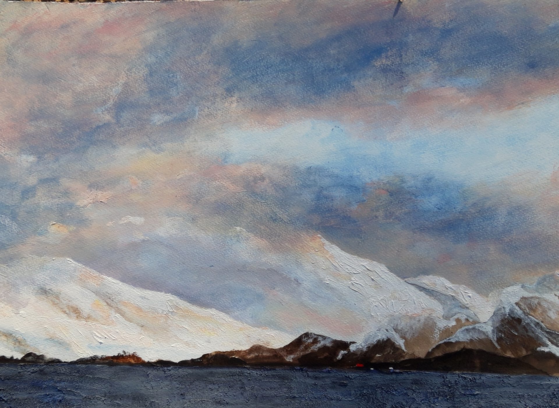 Norway Sky 1 Acrylic £350 by Mike Unsworth